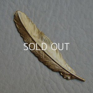 画像2: brass small Feather stamping