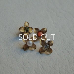 画像2: 5pcs brass tiny setting flower