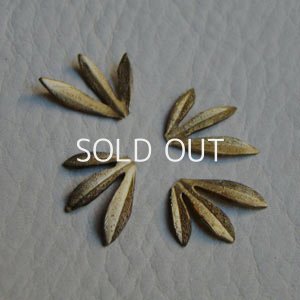 画像1: brass triple leaves stamping "S"