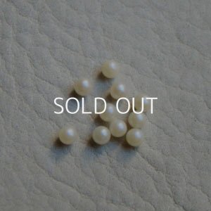 画像1: 10pcs 3mm off-white No-hole pearl