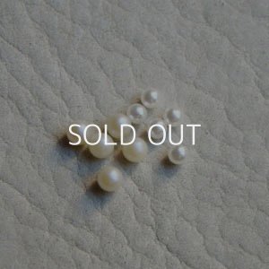 画像2: 10pcs 3mm off-white No-hole pearl
