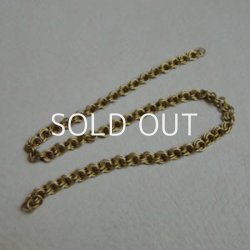 画像2: 29cm brass 4.5mm double link chain