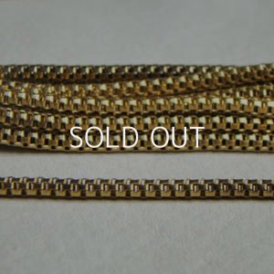 画像1: brass 2.8mm snake mesh chain