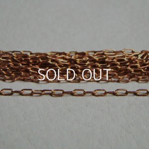 画像1: brass 3×1mm cable chain