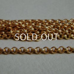 画像2: 80cm brass 3.5mm Rollo chain