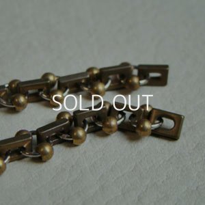 画像2: 16cm brass SQ & ball chain section