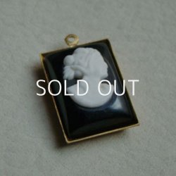 画像2: 20×15 RECT black/white plastic cameo