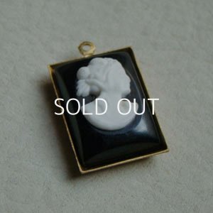 画像2: 20×15 RECT black/white plastic cameo