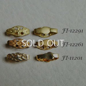 画像2: 3pcs brass filigree connector