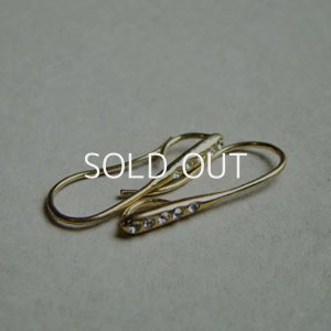 画像1: GP rhinestone dangle pierce finding