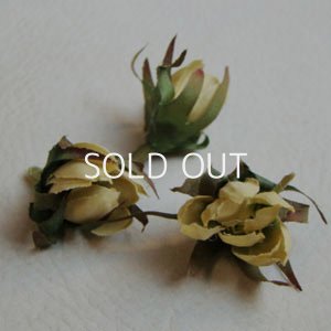 画像1: silk flower Baby Daisy "Avocado"