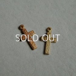 画像2: 2pcs brass tiny cross charm