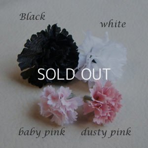 画像2: silk flower Baby Carnation "Black"