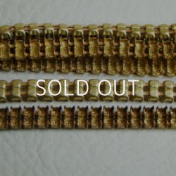 画像1: brass 24pp 2-Row rhinestone chain blank