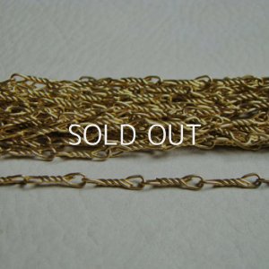 画像1: brass "MONET" twisted chain