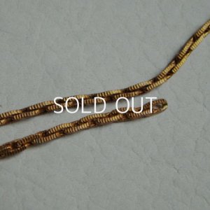 画像2: red brass 5×2.5mm textured cable chain 