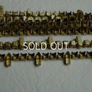 画像1: brass multi rhinestone chain blank