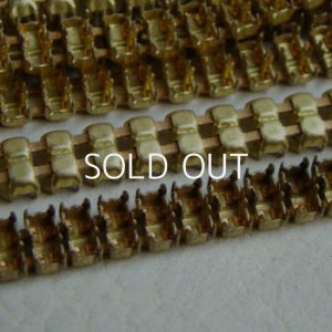 画像2: brass 24pp 2-Row rhinestone chain blank