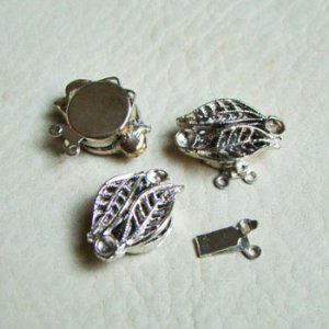 画像1: SP filigree leaf clasp