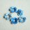 画像1: 13mm blue painted flower (1)