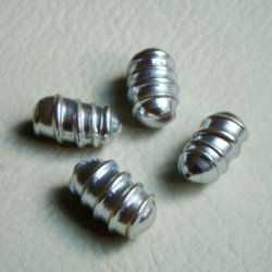 画像1: Lt/gray screw drum 1/2 drilled pearl