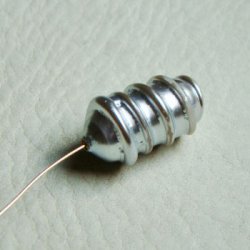 画像2: Lt/gray screw drum 1/2 drilled pearl