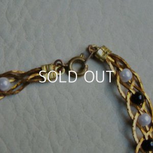 画像3: 18cm brass & beads chain bracelet