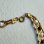 画像3: 18cm brass & beads chain bracelet (3)