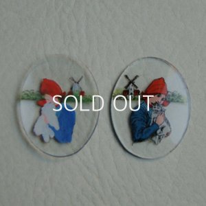 画像1: 34×26 1930's "Dutch Girl" cabochon