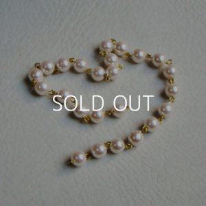 画像1: acrylic pearl link chain section