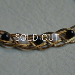 画像2: 18cm brass & beads chain bracelet