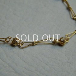 画像2: 18cm GP knot lnik chain bracelet