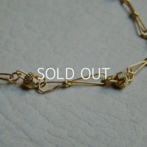 画像2: 18cm GP knot lnik chain bracelet