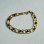 画像1: 18cm brass & beads chain bracelet (1)