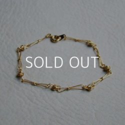 画像1: 18cm GP knot lnik chain bracelet