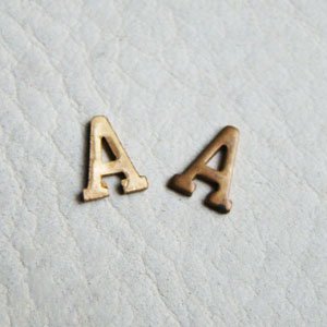 画像2: brass Alphabet stamping