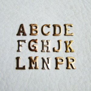画像1: brass Alphabet stamping