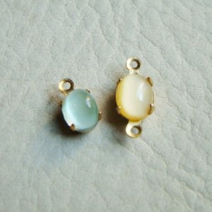 画像2: 2pcs 7×5 oval OB setting 1R