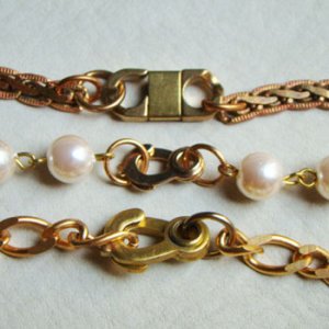 画像2: brass double hook clasp "S"