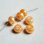 画像1: 2pcs 9×5 rondelle beads "Apricot Luster" (1)