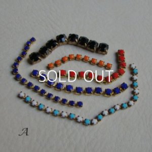画像2: Opaque color rhinestone chain assort