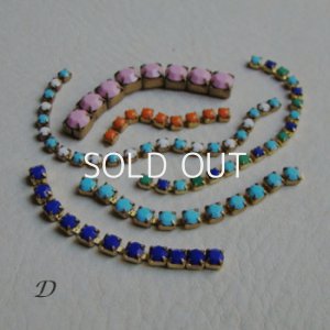 画像5: Opaque color rhinestone chain assort