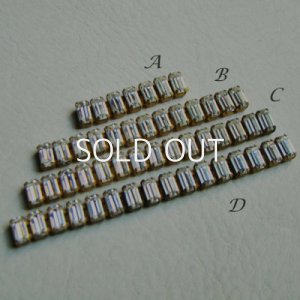 画像4: "Crystal" 8×4 octagon rhinestone chain