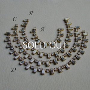 画像4: "Crystal" octagon / RD rhinestone chain
