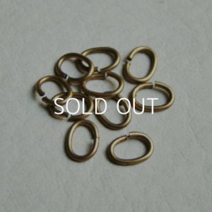 画像1: 10pcs brass 8×6 oval jump ring