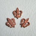 copper Fleur De Lis setting stamping