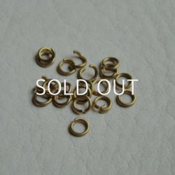 画像1: 20pcs brass 4mm jump ring