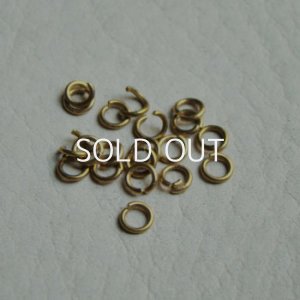 画像1: 20pcs brass 4mm jump ring