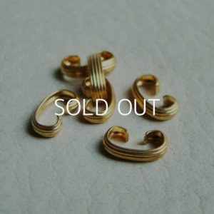 画像1: 2pcs brass rib connector