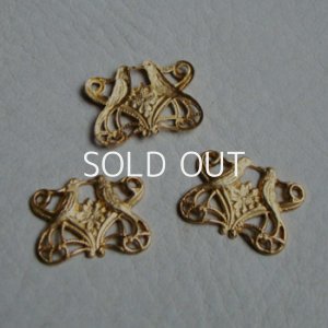 画像1: brass Love Bird filigree stamping